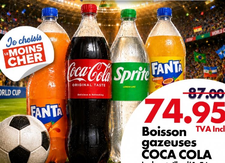 Coca-Cola Boisson gazeuses, La bouteille d'1.5 L Différentes variétés