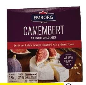 EMBORG CAMEMBERT / BRIE 125G