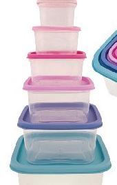 Square Food Container Set of 6 PCS