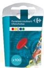 Carrefour Pushpins Box x 100 Assorted Colors