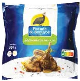 Pintade de Beauvoir Guinea Fowl Cuts 550g