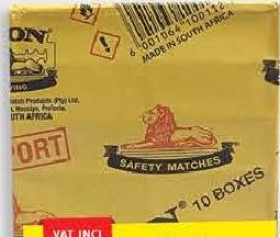 Lion Safety Matches Pack of 10 Boxes