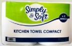 Simply & Soft Kitchen Towel Compact, 2 Rolls