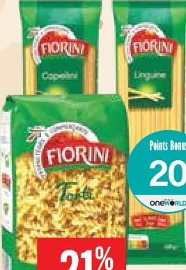 Fiorini Capellini/Linguine/Torti Cello 500g