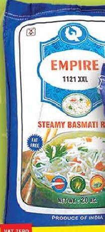 Empire Rice 1121 Steamy Basmati Rice 20kg