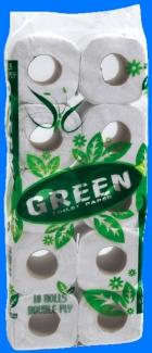 Green SOFPAK Toilet Paper 10 Rolls Double Ply