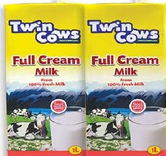 Twin Cows UHT Full Cream Milk 1L