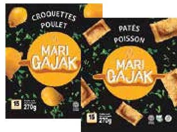 Mari Gajak Croquettes / Pâté / Samoussa Poulets / Poisson 270g