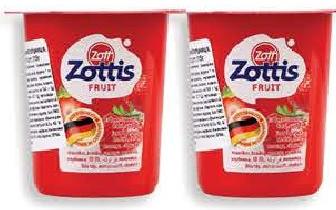 Zottis Yoghurts Strawberry Peach Raspberry /Forest Fruit 115g