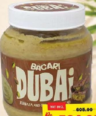 Bacari Dubai Kunafa With Pistachio Spread 750g