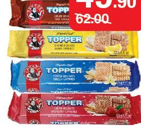 Topper Cream Biscuits - Bakers Chocolate / Raspberry / Vanilla / Custard / Mint Choco / Lemon le paquet de 125g
