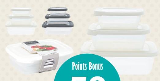 Excellent Houseware Plastic Rectangle Food Container Set x 3