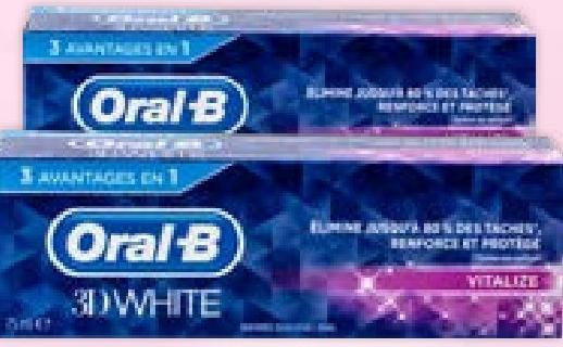 ORAL B Dentifrice 3D Vitalize 75ml