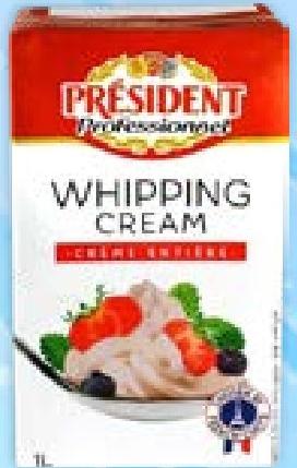 PRESIDENT Crème Whipping 1lt