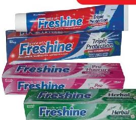 Freshine Toothpaste Triple Protection / Herbal / Pro-Fluoride 125ml