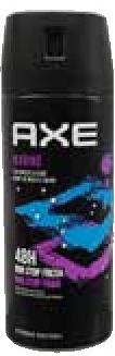 Axe Deo all refs - (Excluding Black Vanilla/ Aqua Bergamote/ Blue Lavender/ Copper Santal/ Peach Infusion) - 150ml