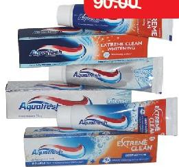 Aquafresh Extreme Clean / Intense White & Shine Toothpaste, 75ml tube