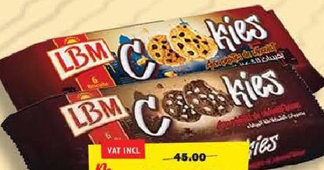 LBM Cookies Aux Pepite De Chocolat 90g (2 Refs)
