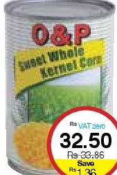 O&P Whole Kernel Corn - 425g