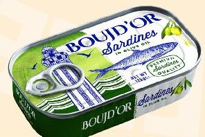 BOUJDOR SARDINES IN OLIVE OIL 125G