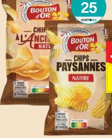 Bouton d'Or Chips Ancienne/Paysanne 135g/150g