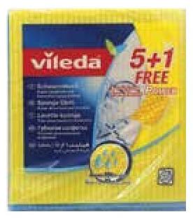 Vileda Promo Pack Sponge Cloths 5 + 1 FREE