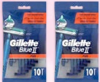 GILLETTE Rasoir Blue II Plus*10