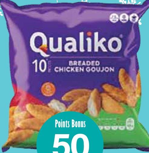 Qualiko Breaded Chicken Goujon Tenders 500g