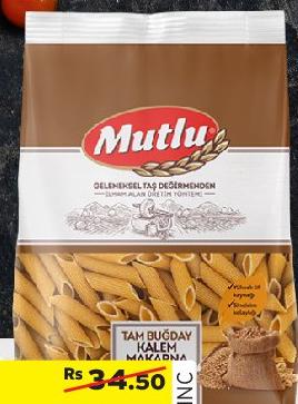 Mutlu Whole Wheat Penne Rigate 350G