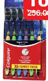 Colgate Super Flexi Toothbrush x6 Family Pack