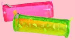 EXACOMPTA Neon Pencil Case 1 Compartment 22.5 x 8 x 8 cm Fluorescent Assorted Colors