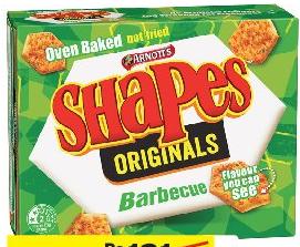 Arnotts Shapes Biscuits Barbecue 160G - 190G