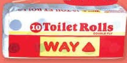 Way 10 Toilet Rolls Double Fly