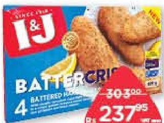 I&J Battercrisp Classic, Lemon Pepper, Out'O The Oven Classic, Lemon 400 g