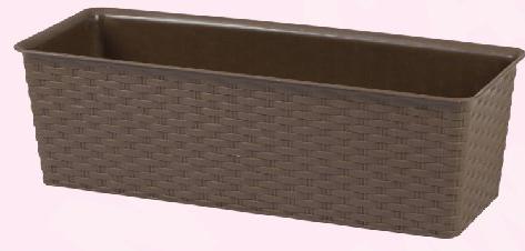 Effet Plastic Rotin Planter 40 X 16.5cm