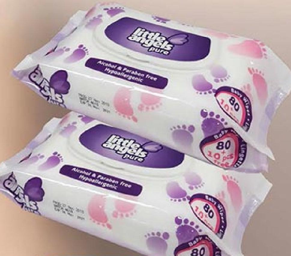 Baby Wipes Little Angels 80 + 10 Free per Pack