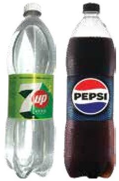 7-Up / Pepsi Black Boissons Gazeuses 1.5L