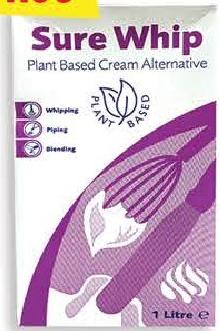Pritchitts Sure Whip Plant Based Cream Alternative 1lt