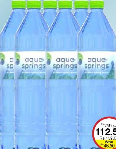 Aqua Springs Bottled Water - 1.5L x 6