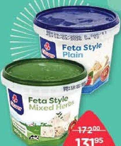Clover Feta Black Pepper, Mixed Herbs, Plain 200 g