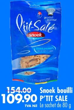 P'tit Sale Snoek bouilli Le sachet de 80 g