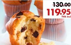Muffin aux pépites de chocolats, la barquette x 4