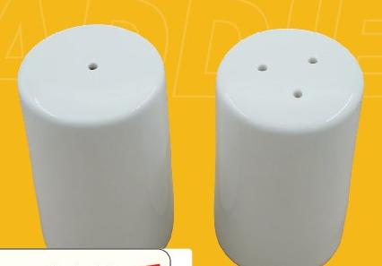 Wilko White Salt and Pepper Pots