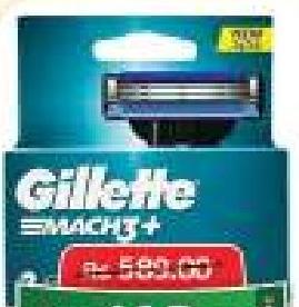 Gillette Mach3+ Blade Refills X3 Cartridge