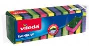 Vileda Rainbow Scouring Sponge, Pack of 10