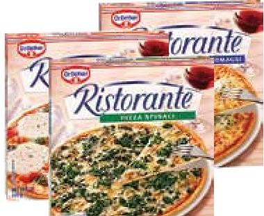 Dr. Oetker Ristorante Pizza 4 Formaggi / Mozzarella / Spinaci 335g - 390g