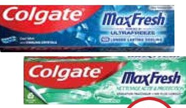 Colgate Toothpaste Max Fresh all refs - 75ml