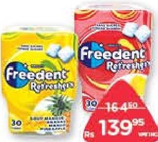 Freedent Refreshers Fraise Citron, Mangue Ananas, Menthe Verte 67 g