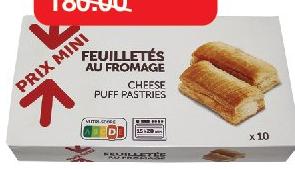 Feuilletés au Fromage x10 - Prix Mini la boîte de 650g