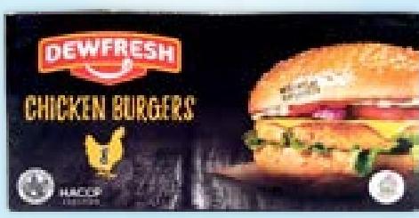 DEWFRESH Chicken Burger (Burger*10/ Burger Box*8/ Jumbo Burger*4)